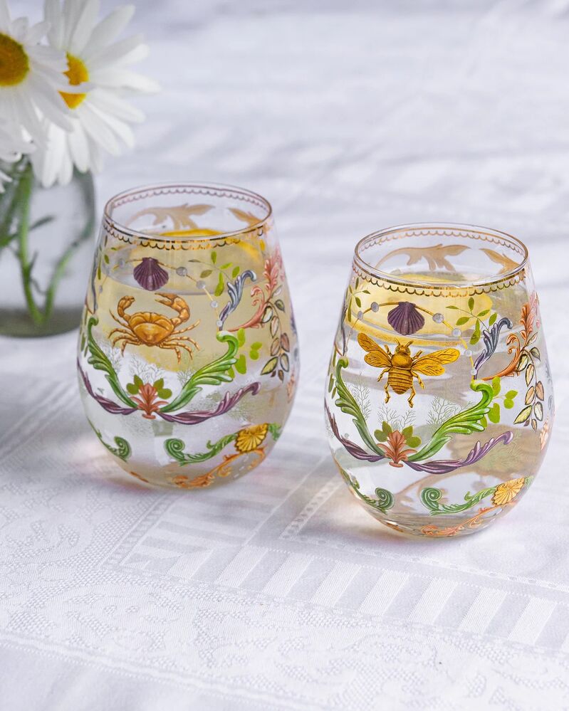 La La Land Majestic Coast - Large Glass Tumblers