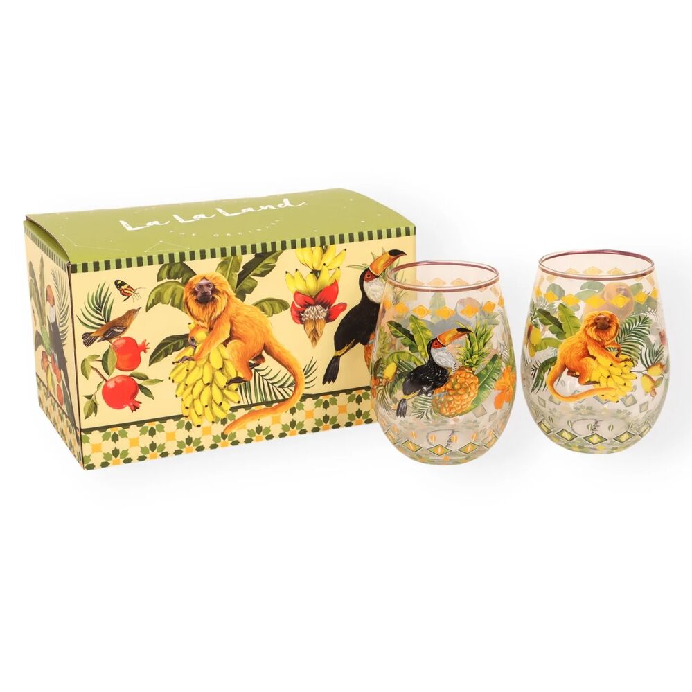 La La Land Brazilian Summer - Large Glass Tumblers