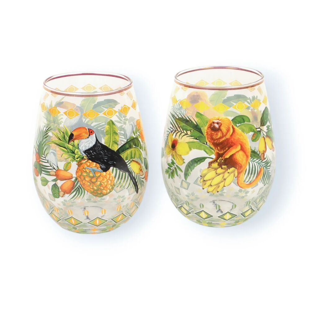 La La Land Brazilian Summer - Large Glass Tumblers