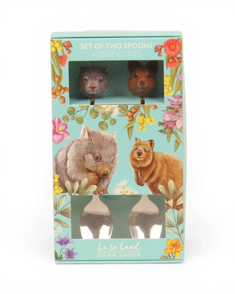 La La Land - Aussie Cuties Wombat & Quokka Resin Spoons