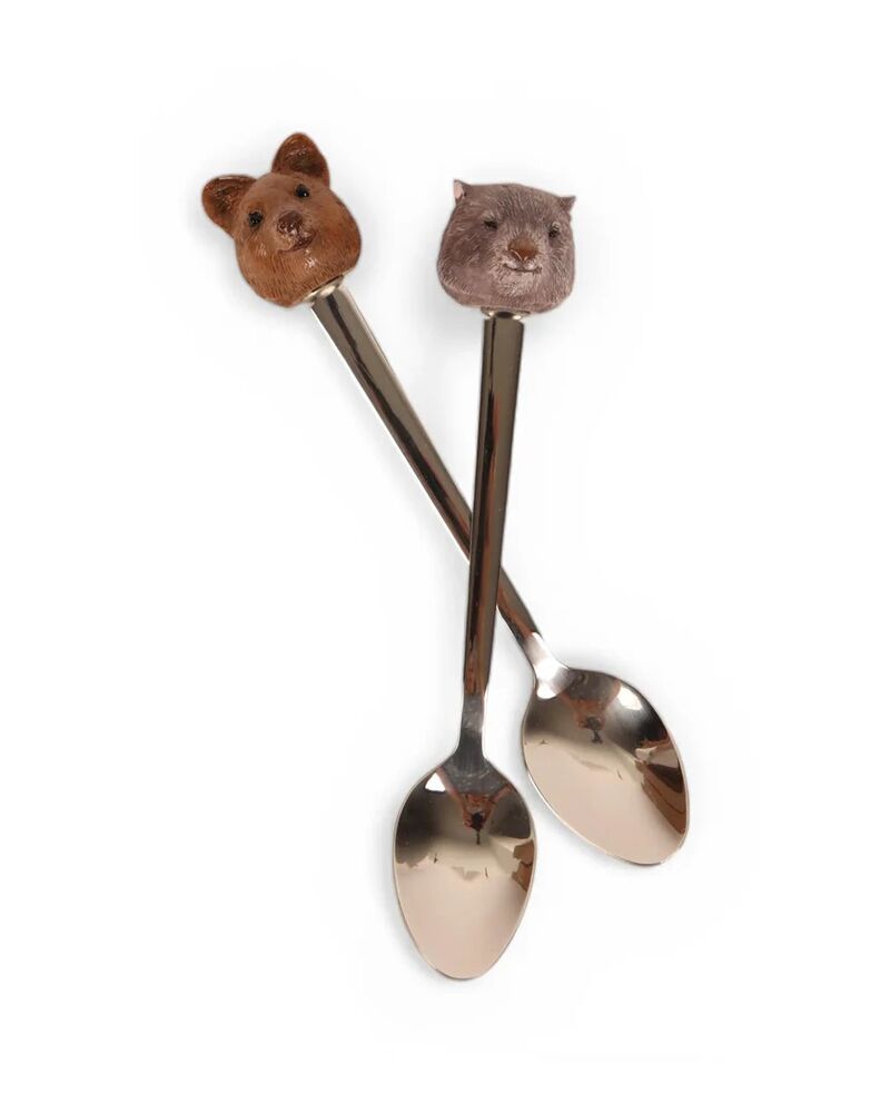 La La Land - Aussie Cuties Wombat & Quokka Resin Spoons