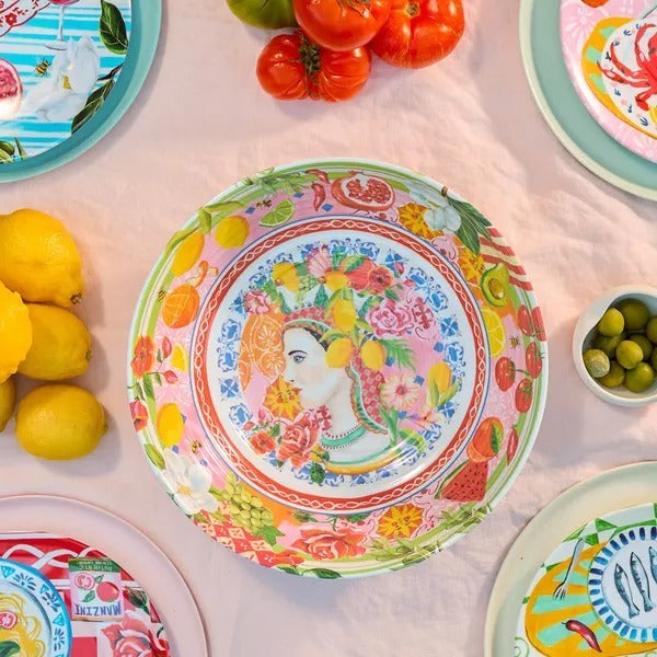 La La Land Italian Summer - Melamine Salad Bowl