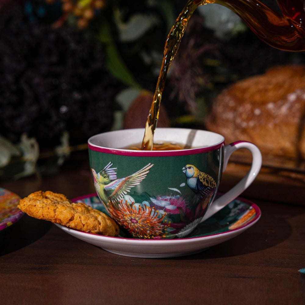 La La Land Bush Blooms - Tea Cup and Saucer