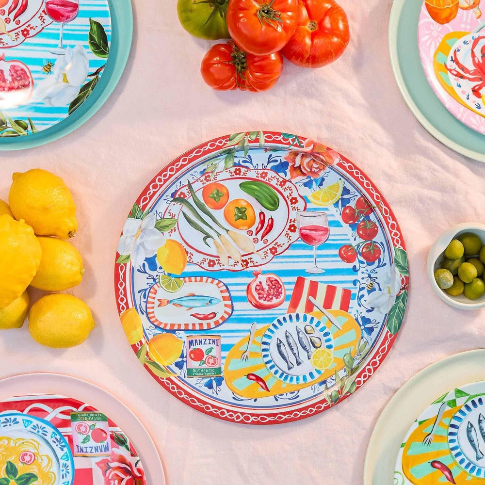 La La Land Italian Summer - Tin Celebrations Tray Table