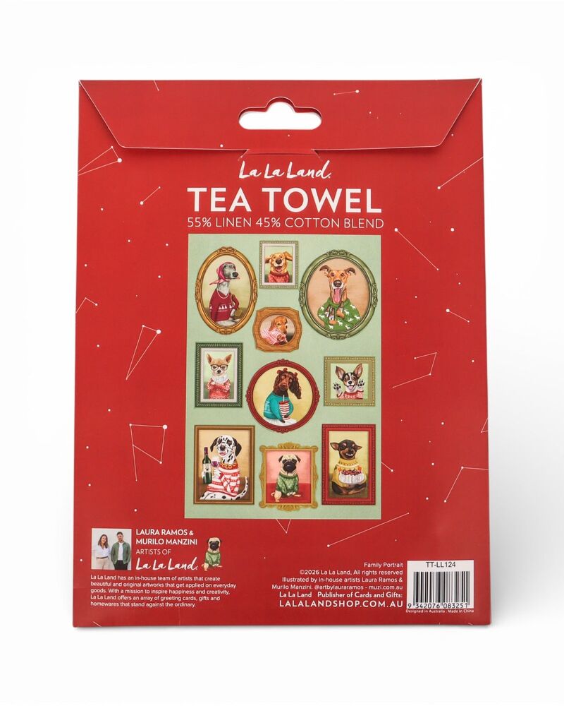 La La Land Family Portrait - Tea Towel