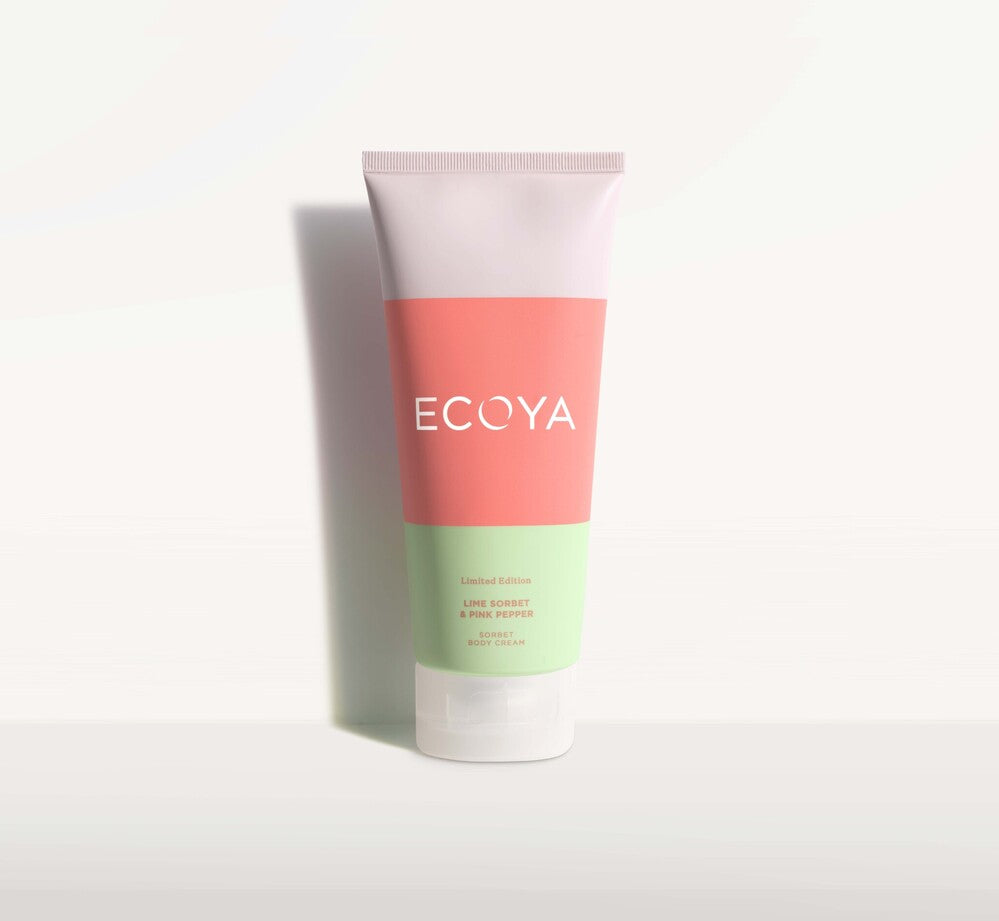 Ecoya Limited Edition Sorbet Body Cream - Lime Sorbet & Pink Pepper
