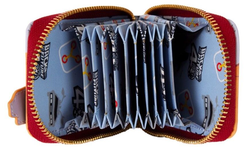 Loungefly Back to the Future - 40th Anniversary Delorean Accordion Wallet
