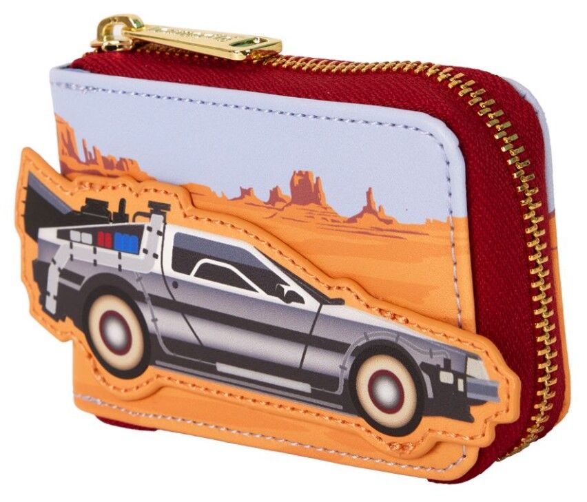 Loungefly Back to the Future - 40th Anniversary Delorean Accordion Wallet
