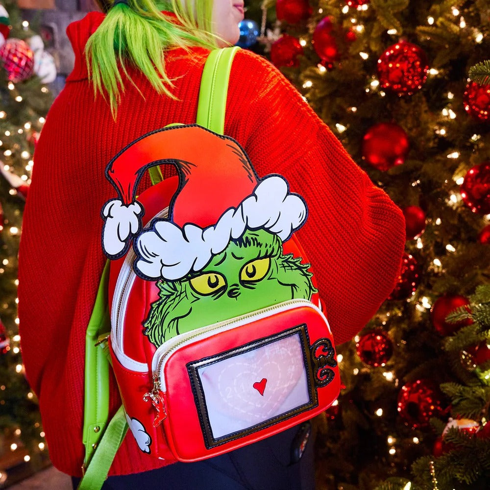 Loungefly Dr Seuss The Grinch - Heart Size Mini Backpack