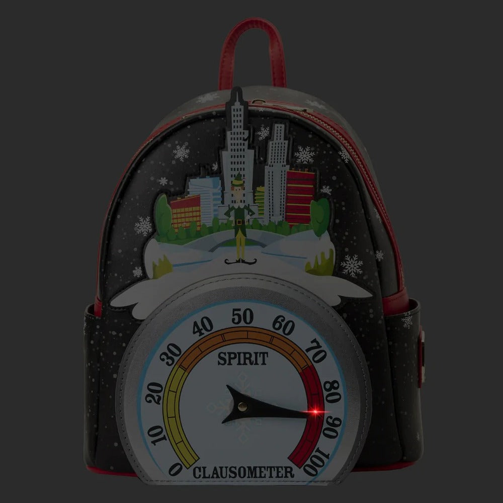 Loungefly Elf - Clausometer Light-up Mini Backpack
