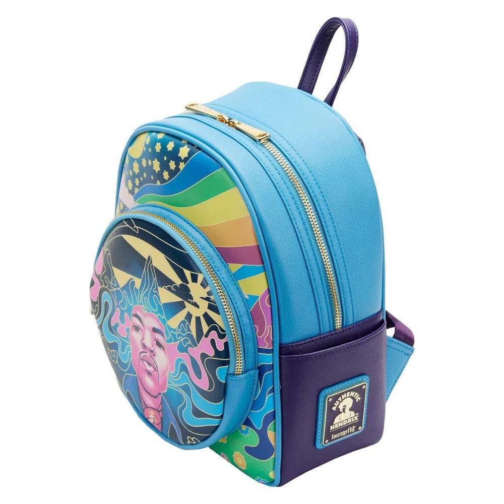 Loungefly Jimi Hendrix - Psychadelic Landscape Glow Mini Backpack