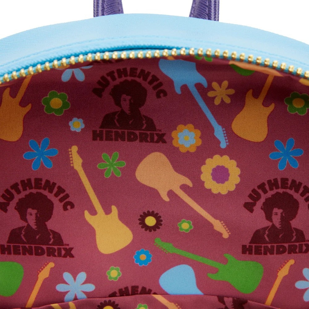 Loungefly Jimi Hendrix - Psychadelic Landscape Glow Mini Backpack