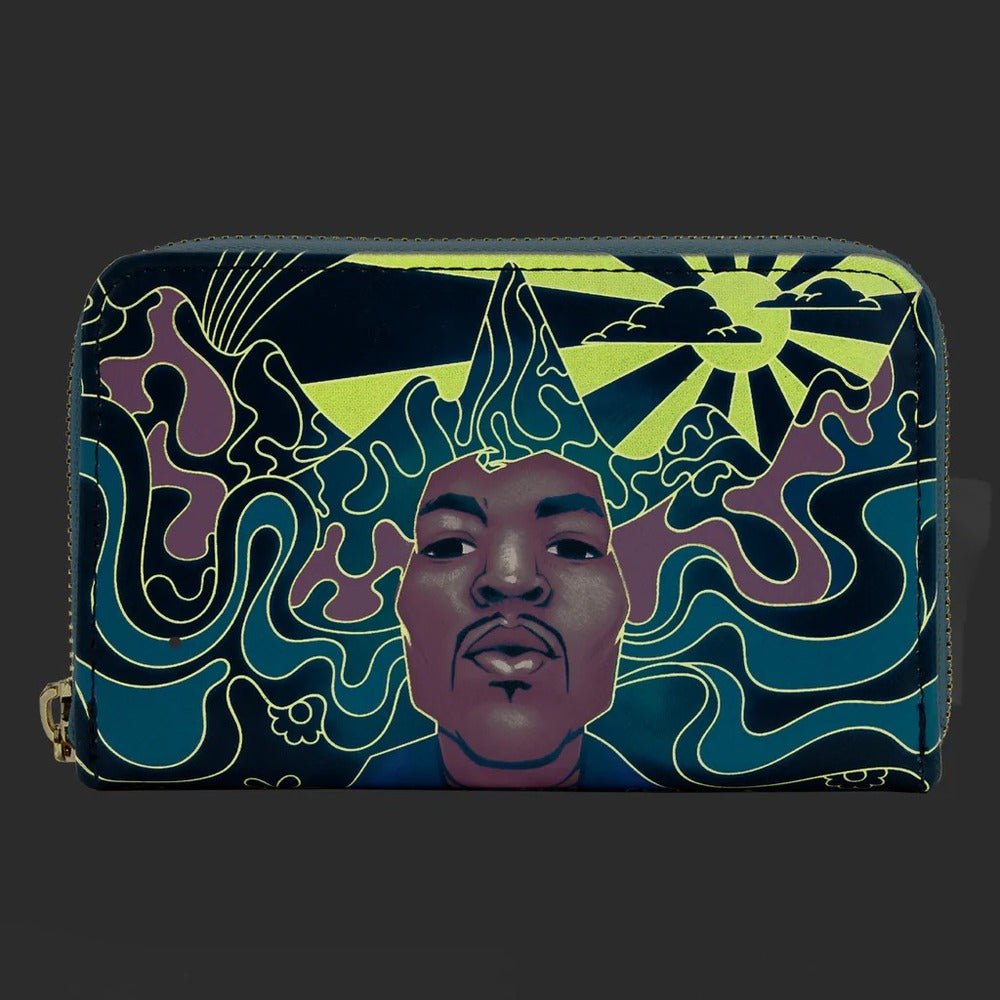 Loungefly Jimi Hendrix - Psychadelic Landscape Glow Wallet