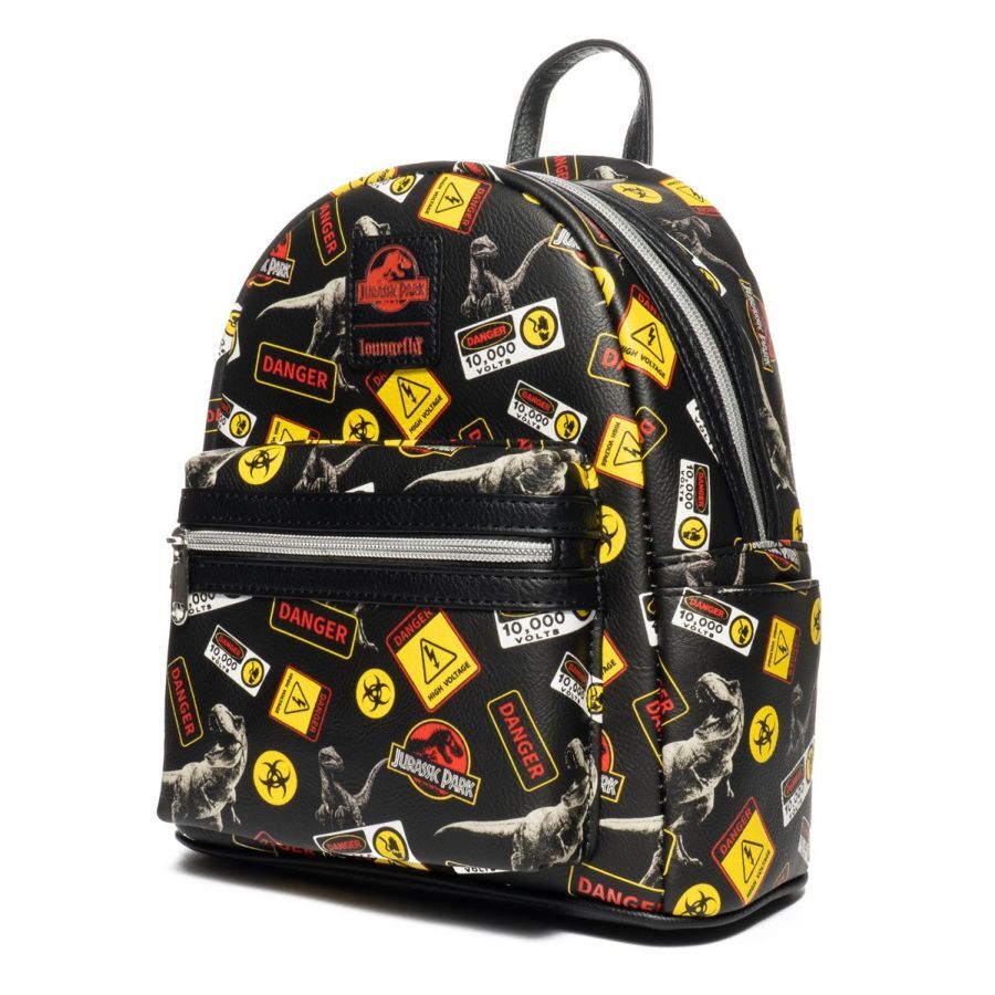 Loungefly Jurassic Park - Warning Signs US Exclusive Mini Backpack