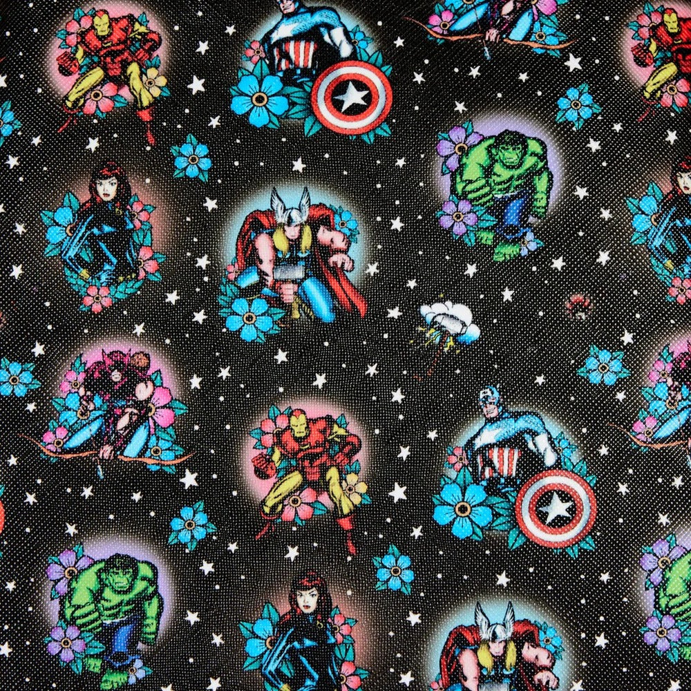 Loungefly Marvel - Avengers Floral Tattoo Mini Backpack