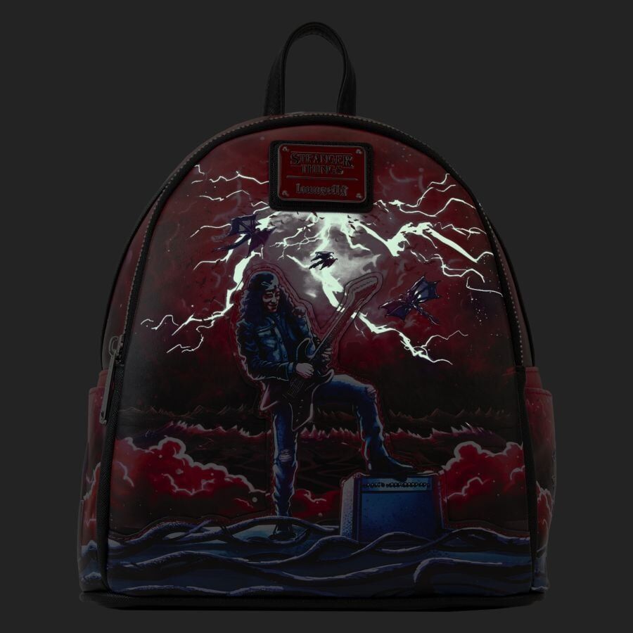 Loungefly Stranger Things - Eddie Munson Tribute Glow in the Dark Mini Backpack