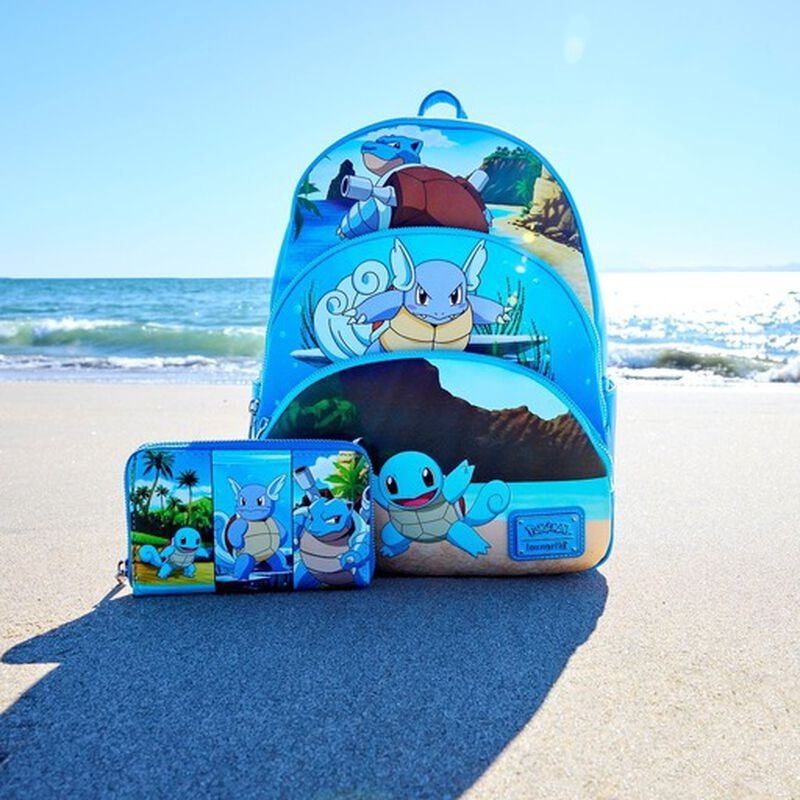 Loungefly Pokemon - Squirtle Evolution 3 Pocket Mini Backpack