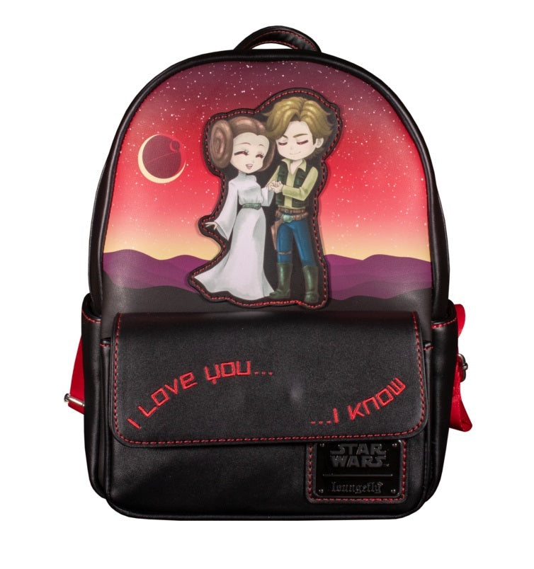 Loungefly Star Wars - Leia & Han Solo US Exclusive Mini Backpack