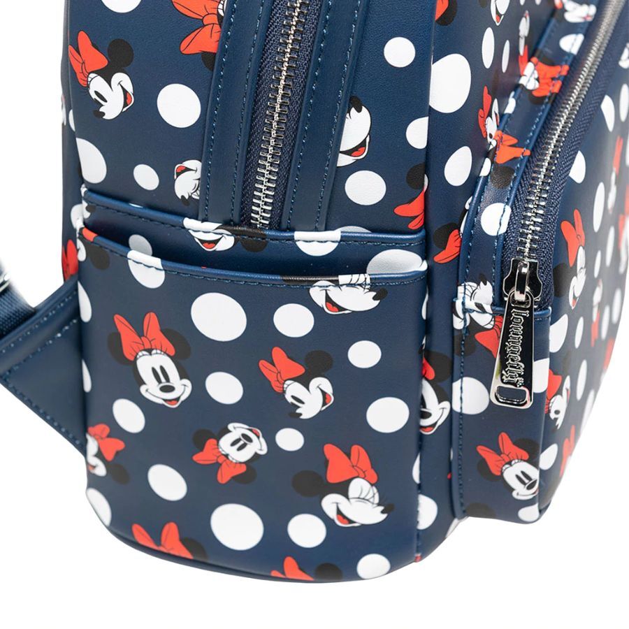 Loungefly Disney Minnie Mouse - Polka Dots Navy Mini Backpack