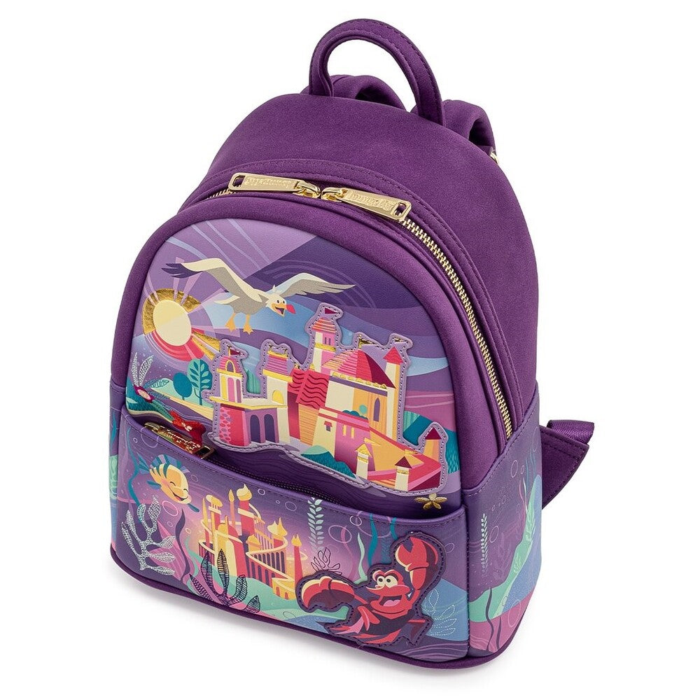 Loungefly Disney The Little Mermaid - Castle Collection Mini Backpack