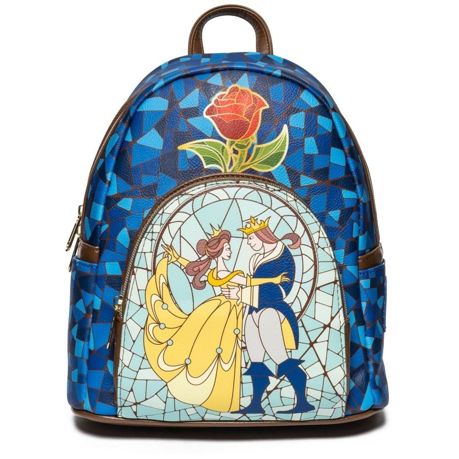 Loungefly Disney Beauty And The Beast - Stain Glass US Exclusive Mini Backpack