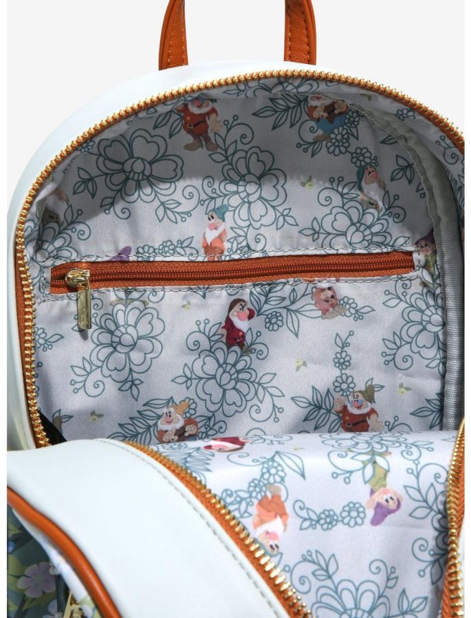 Loungefly Disney Snow White and the Seven Dwarfs - Floral US Exclusive Mini Backpack