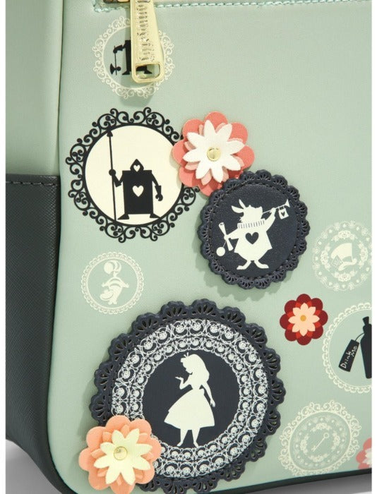 Loungefly Disney Alice In Wonderland - Doily Portraits US Exclusive Mini Backpack
