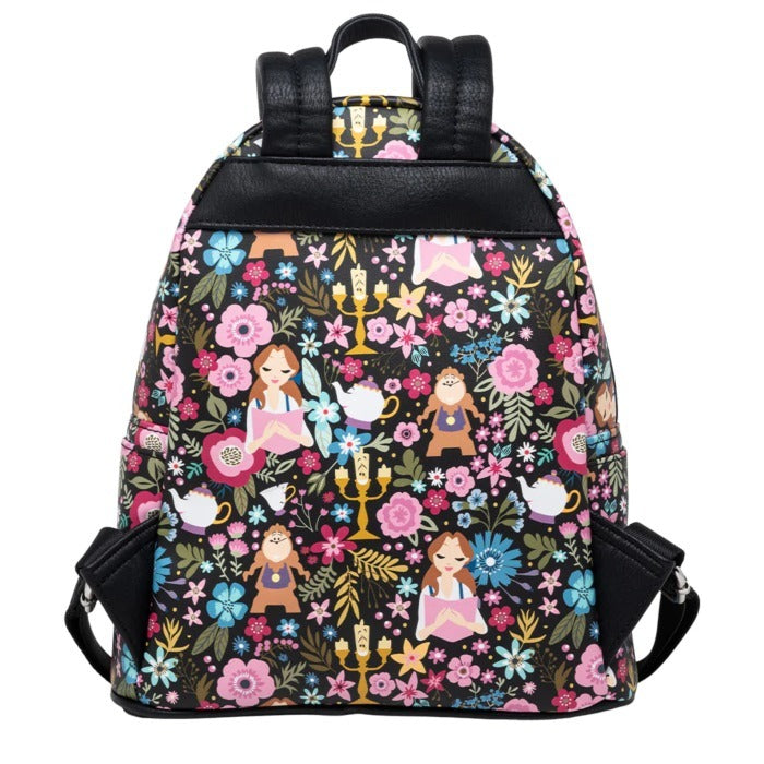 Loungefly Disney Beauty and the Beast - Belle Floral Mini Backpack