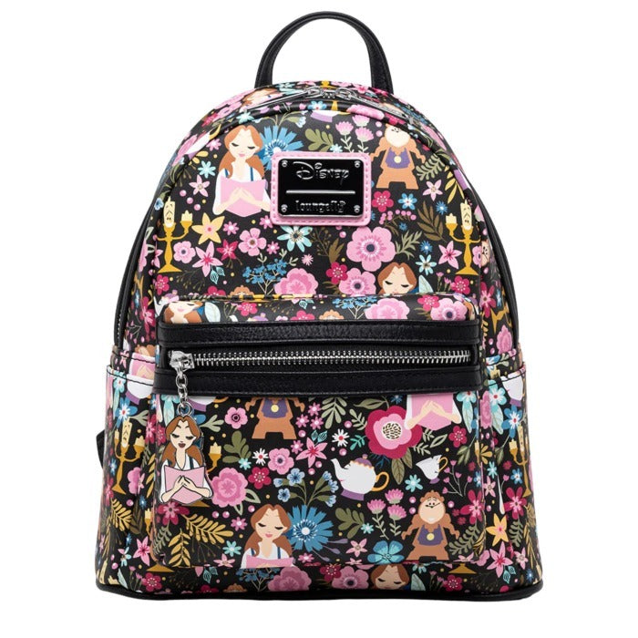 Loungefly Disney Beauty and the Beast - Belle Floral Mini Backpack