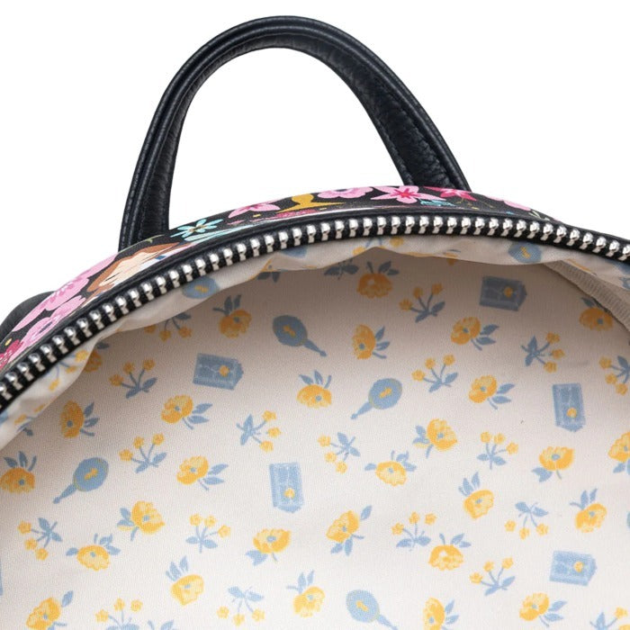 Loungefly Disney Beauty and the Beast - Belle Floral Mini Backpack
