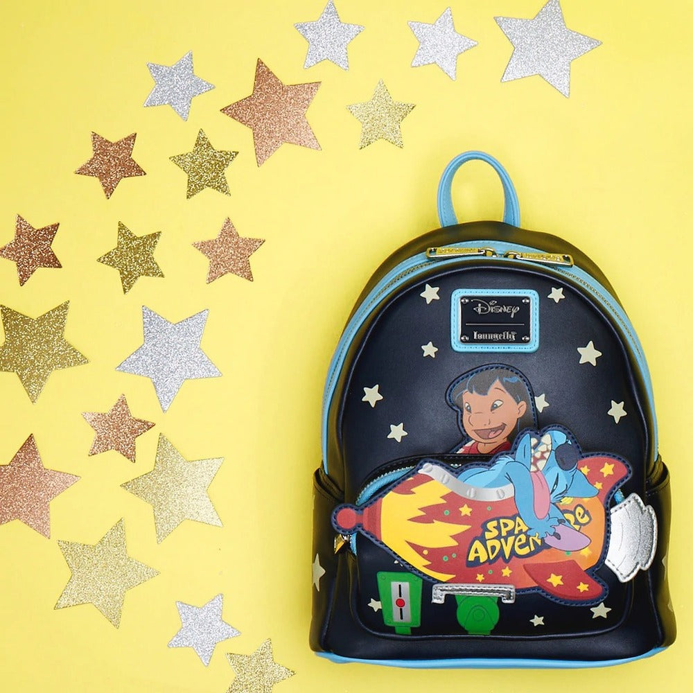 Loungefly Disney Lilo and Stitch - Space Adventure Glow Mini Backpack