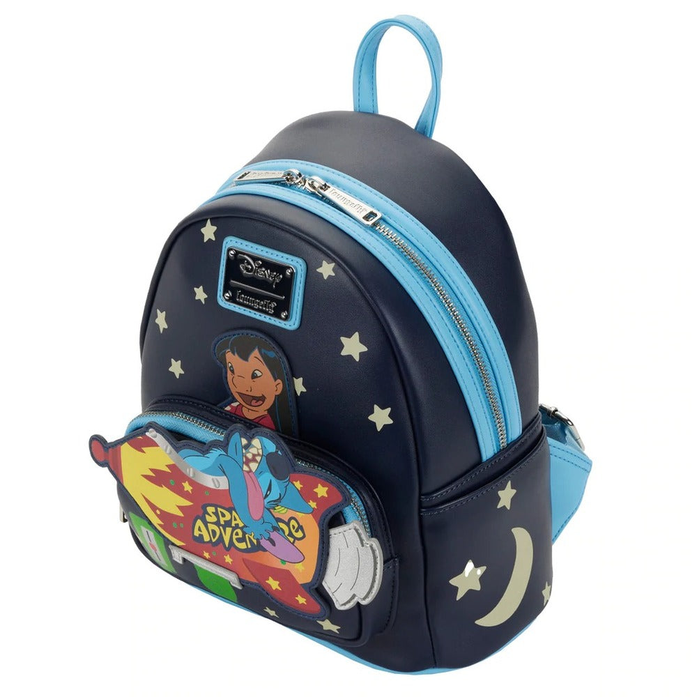 Loungefly Disney Lilo and Stitch - Space Adventure Glow Mini Backpack