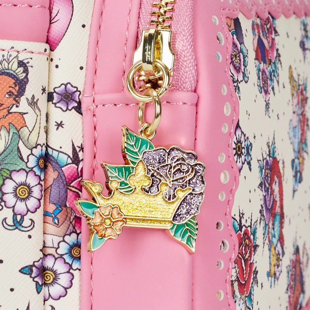 Loungefly Disney Princess - Floral Tattoo Mini Backpack