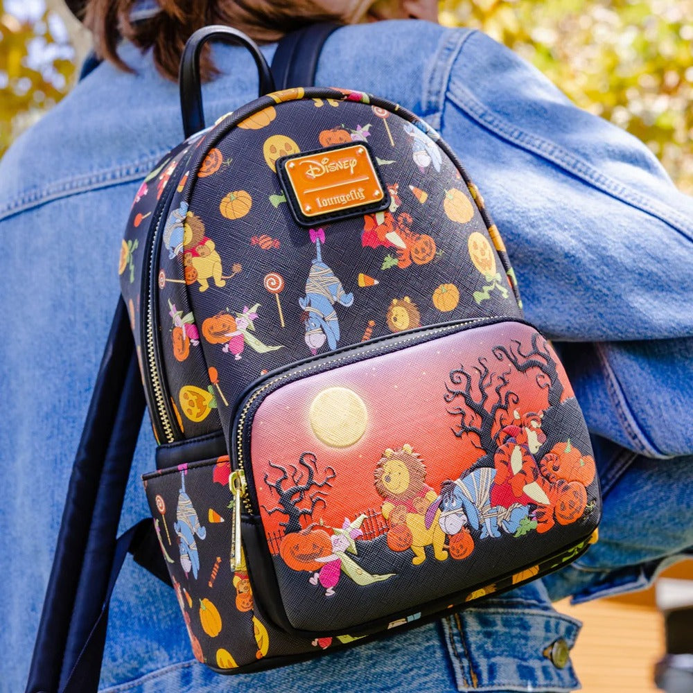 Loungefly Disney Winnie the Pooh - Halloween Group Glow Mini Backpack