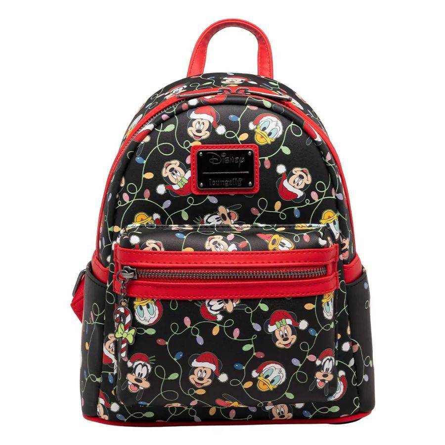 Loungefly Disney Mickey & Friends - Christmas Lights Mini Backpack