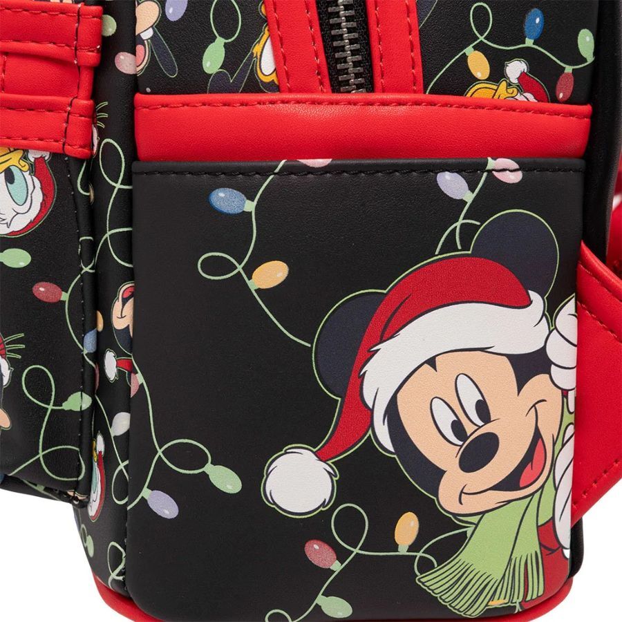 Loungefly Disney Mickey & Friends - Christmas Lights Mini Backpack