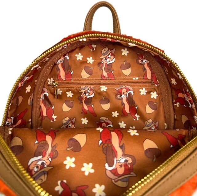 Loungefly Chip 'n' Dale - Rescue Rangers - Faux Fur Chip US Exclusive Mini Backpack