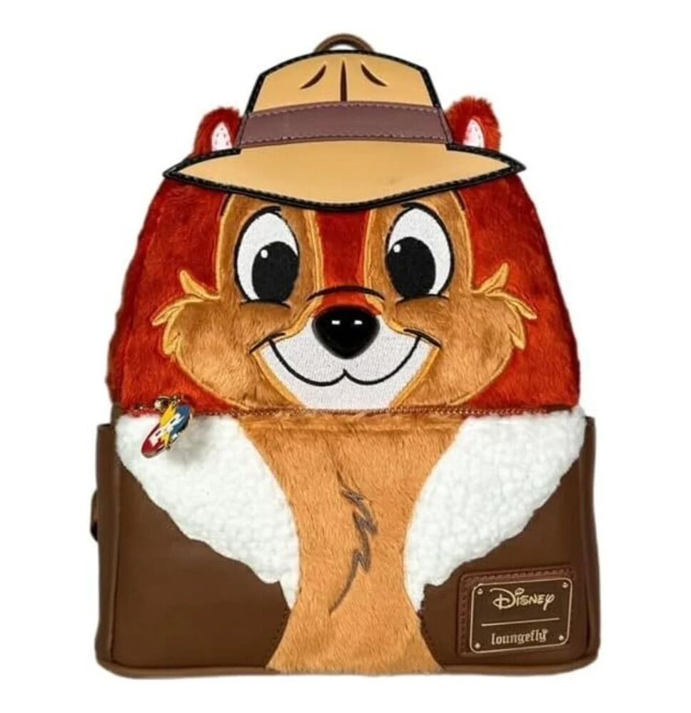 Loungefly Chip 'n' Dale - Rescue Rangers - Faux Fur Chip US Exclusive Mini Backpack