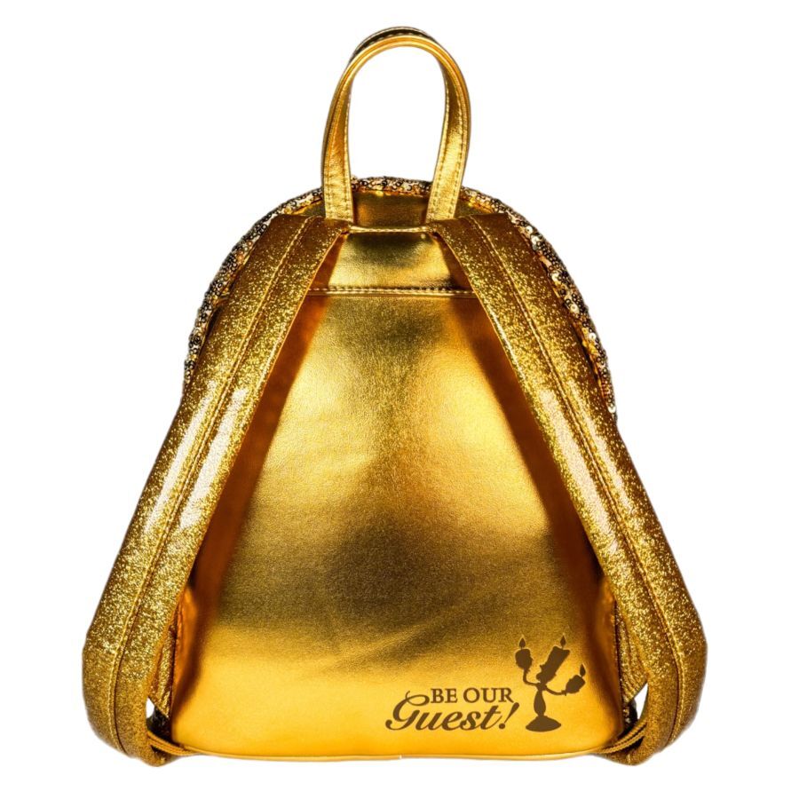 Loungefly Disney Beauty & the Beast - Lumiere Sequin Glow in the Dark US Exclusive Mini Backpack