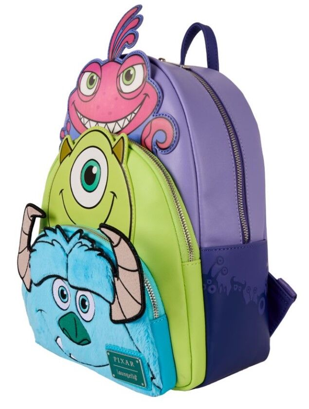 Loungefly Disney Pixar Monsters Inc. - Mike, Sulley & Randall Mini Backpack