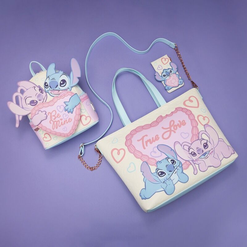 Loungefly Disney Lilo & Stitch - Stitch & Angel "Be Mine" Mini Backpack