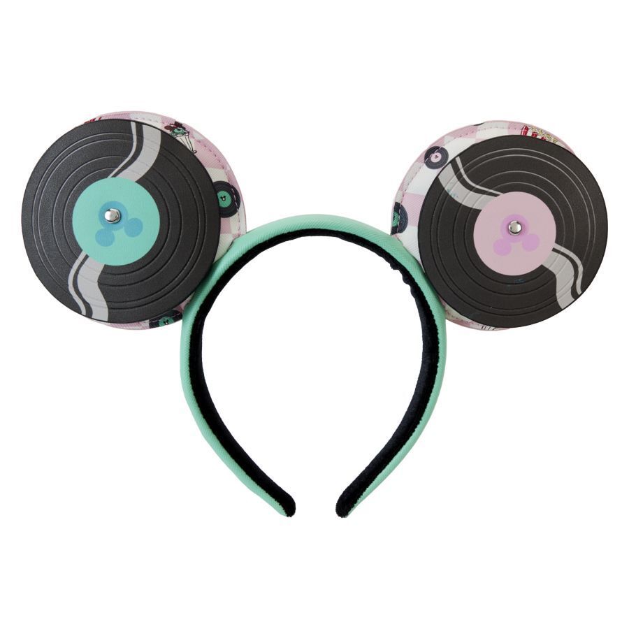 Loungefly Disney Mickey & Minnie Mouse - Date Night Diner Jukebox Record Ears Headband