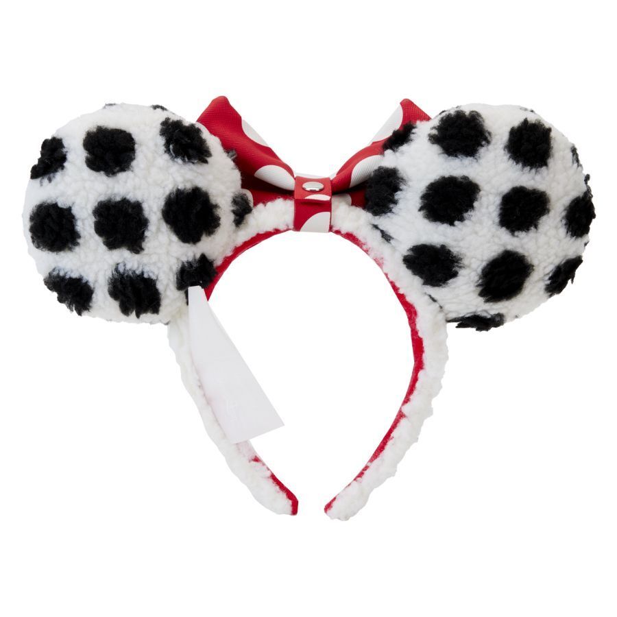 Loungefly Disney Minnie Mouse - Minnie Rocks The Dots Sherpa Ears Headband
