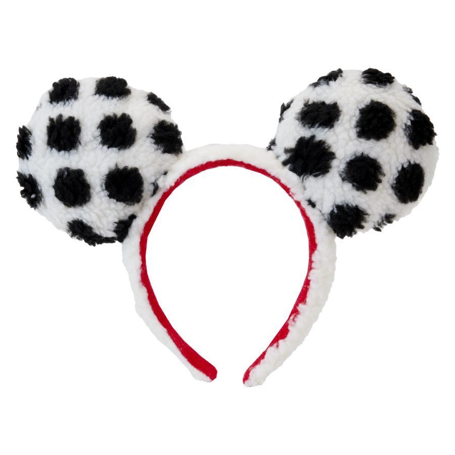 Loungefly Disney Minnie Mouse - Minnie Rocks The Dots Sherpa Ears Headband