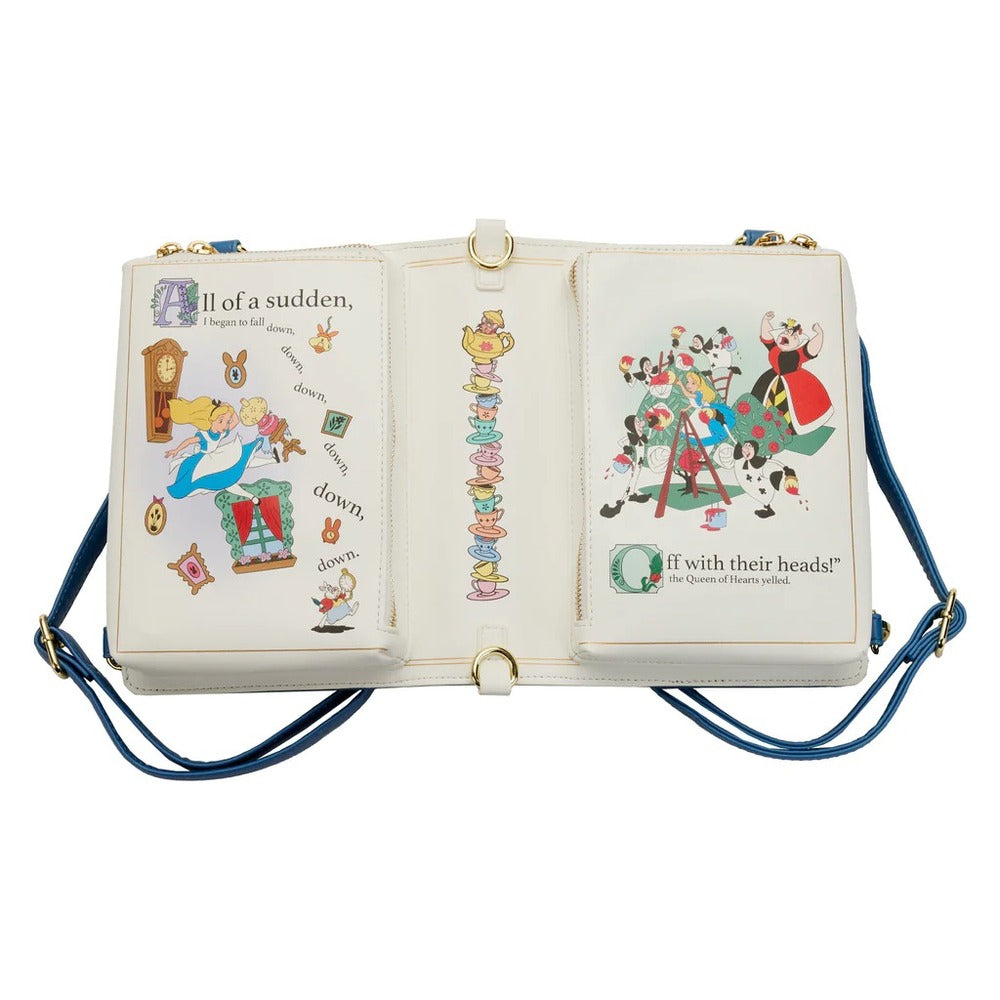 Loungefly Disney Alice In Wonderland - Convertible Book Crossbody Bag