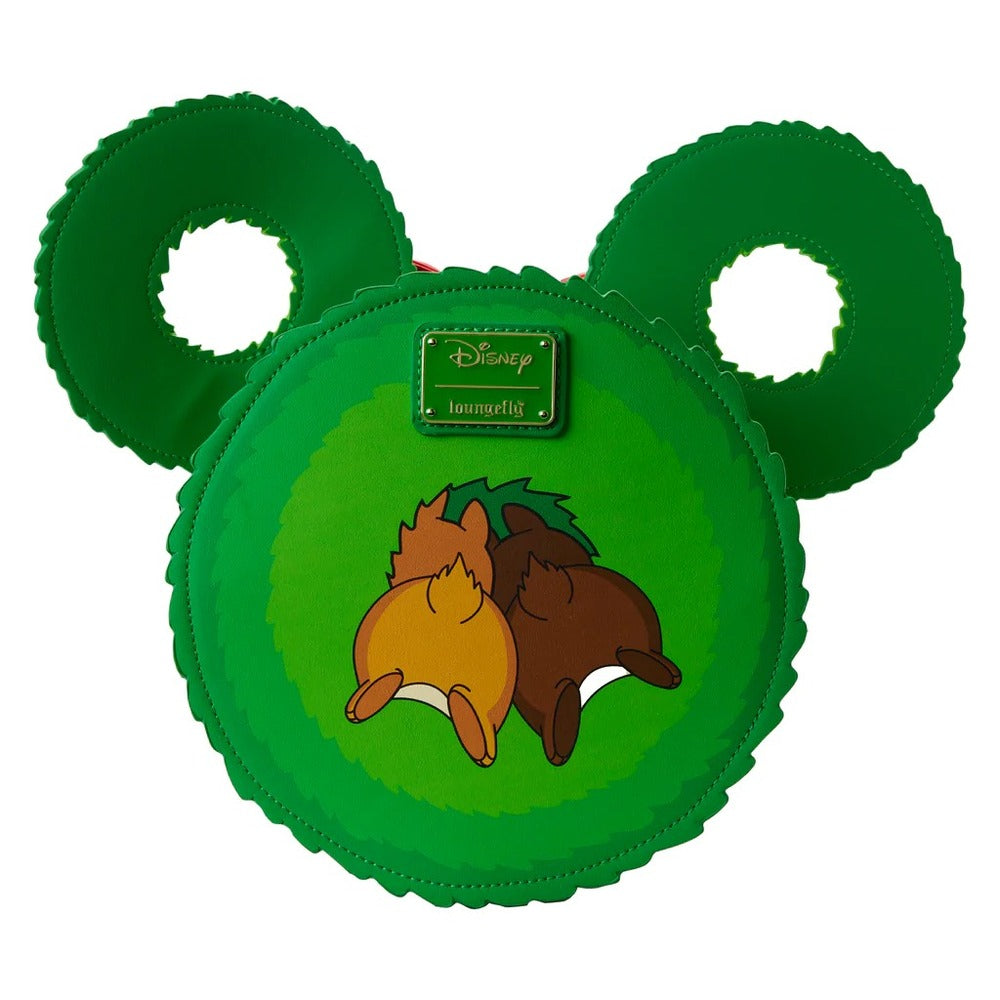 Loungefly Disney Chip 'n' Dale - Christmas Wreath Crossbody Bag