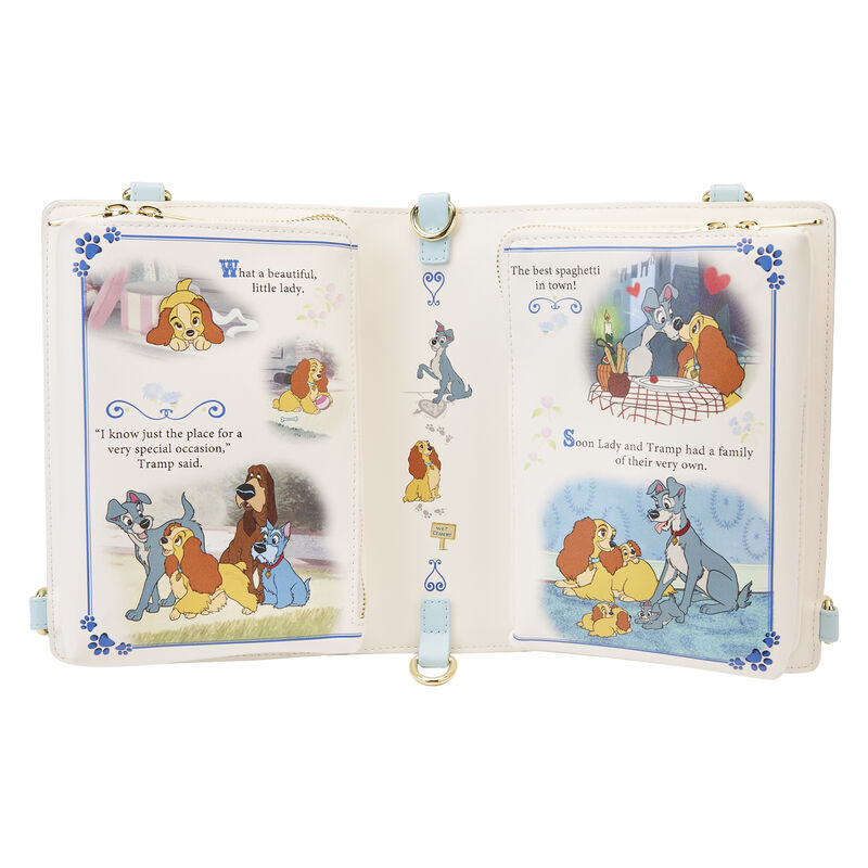 Loungefly Disney Lady & the Tramp - Book Convertible Crossbody Bag