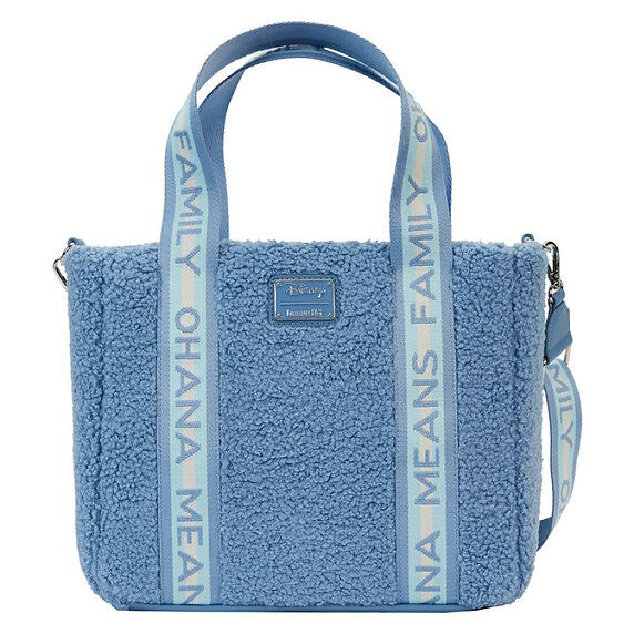 Loungefly Disney Lilo and Stitch - Stitch Plush Sherpa Tote Bag With Coin Bag