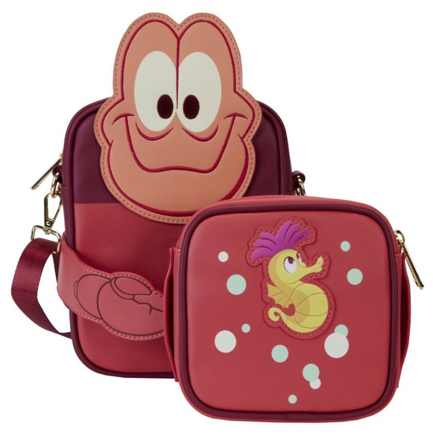 Loungefly Disney The Little Mermaid (1989) - 35th Anniversary Sebastian Crossbuddies Bag