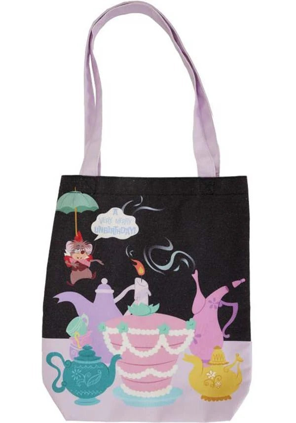 Loungefly Disney Alice in Wonderland - Unbirthday Canvas Tote Bag